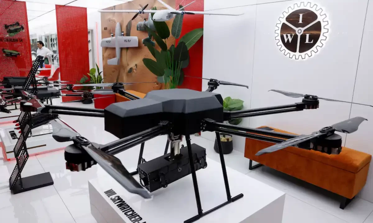Drones are displayed during the International Defence Exhibition and Seminar (IDEAS 2024) in Karachi, Pakistan November 21, 2024. Reuters Drones are displayed during the International Defence Exhibition and Seminar (IDEAS 2024) in Karachi, Pakistan November 21, 2024. Reuters