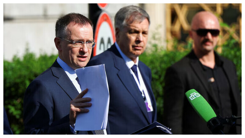 Russian delegation head and presidential adviser, Vladimir Medinsky speaks to the press, after a meeting at Ciragan Palace on the day of the second round of peace talks between Russia and Ukraine, in Istanbul, Turkey, June 2, 2025. REUTERS Russian delegation head and presidential adviser, Vladimir Medinsky speaks to the press, after a meeting at Ciragan Palace on the day of the second round of peace talks between Russia and Ukraine, in Istanbul, Turkey, June 2, 2025. REUTERS