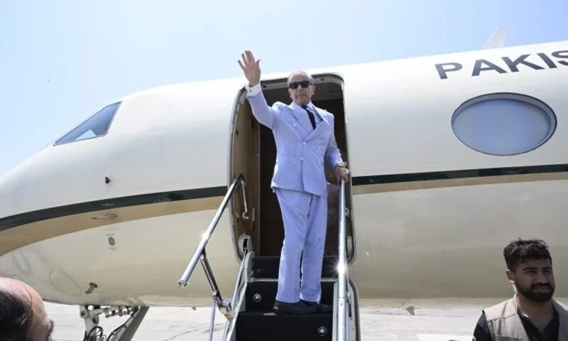PM Shehbaz Sharif leaves Pakistan to visit Kingdom of Saudia Arabia. APP PM Shehbaz Sharif leaves Pakistan to visit Kingdom of Saudia Arabia. APP