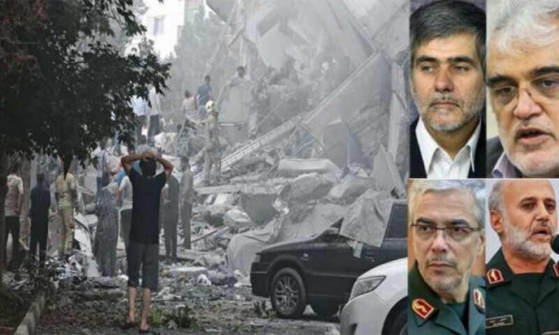 اسرائیل کے ایران میں درجنوں مقامات پر فضائی حملے، اعلیٰ ترین فوجی قیادت اور 6 سائنسدان شہید