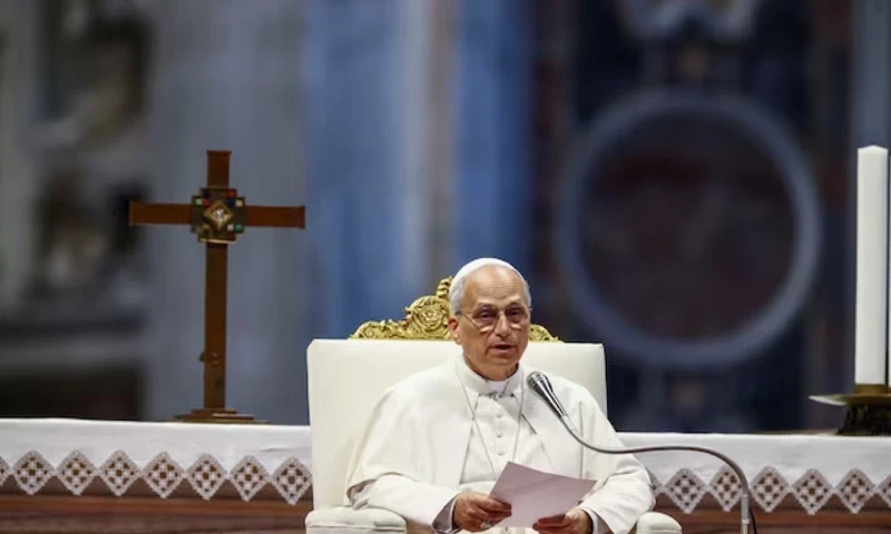 Pope Leo XIV holds a Jubilee audience on the occasion of the Jubilee of Sport, at St. Peter’s Basilica, at the Vatican June 14, 2025. REUTERS Pope Leo XIV holds a Jubilee audience on the occasion of the Jubilee of Sport, at St. Peter’s Basilica, at the Vatican June 14, 2025. REUTERS