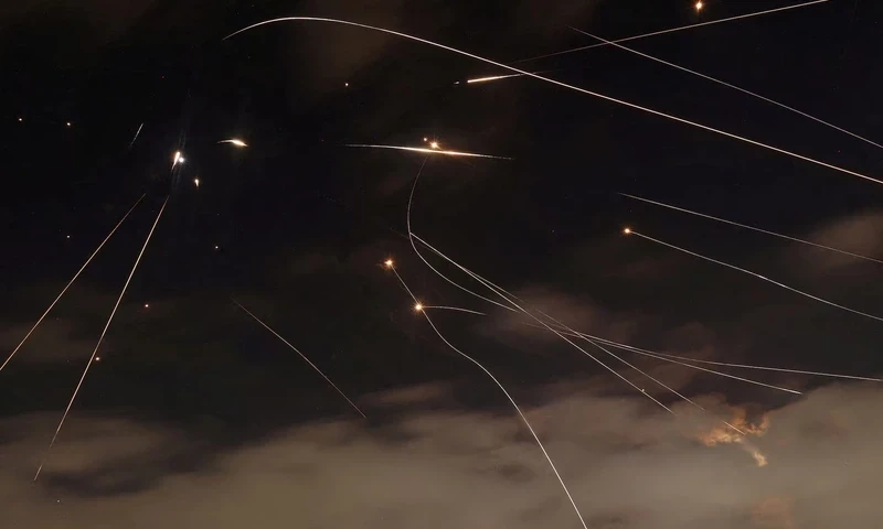 Iranian missiles targeted Tel Aviv and the port city of Haifa in Israel on Monday. Reuters