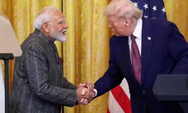 U.S. President Donald Trump and Indian Prime Minister Narendra Modi shake hands as they attend a joint press conference at the White House in Washington, D.C., U.S., February 13, 2025. Reuters U.S. President Donald Trump and Indian Prime Minister Narendra Modi shake hands as they attend a joint press conference at the White House in Washington, D.C., U.S., February 13, 2025. Reuters