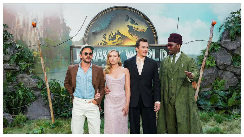 Actors Jonathan Bailey, Scarlett Johansson, Rupert Friend and Mahershala Ali attend the “Jurassic World Rebirth” global premiere in London, Britain, June 17, 2025. REUTERS Actors Jonathan Bailey, Scarlett Johansson, Rupert Friend and Mahershala Ali attend the “Jurassic World Rebirth” global premiere in London, Britain, June 17, 2025. REUTERS