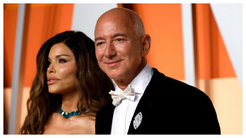 Lauren Sanchez and Jeff Bezos arrive at the Vanity Fair Oscars party after the 97th Academy Awards, in Beverly Hills, California, U.S., March 2, 2025. REUTERS Lauren Sanchez and Jeff Bezos arrive at the Vanity Fair Oscars party after the 97th Academy Awards, in Beverly Hills, California, U.S., March 2, 2025. REUTERS