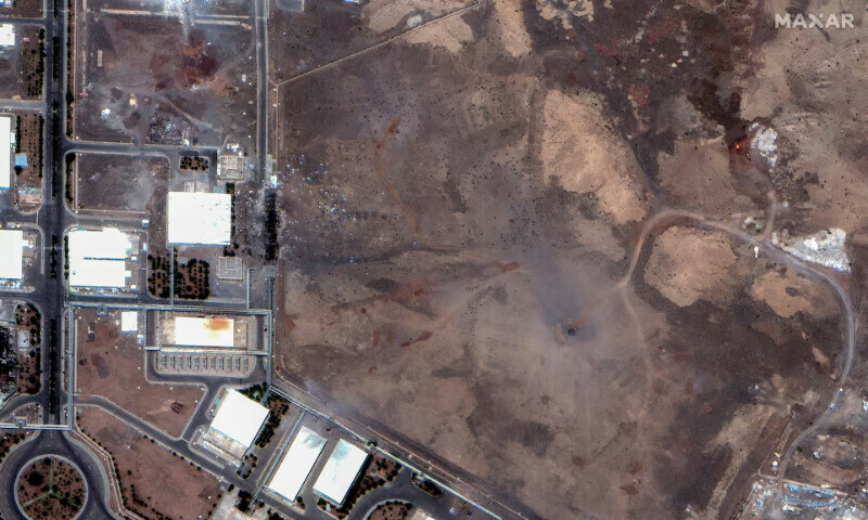 A satellite image shows craters over the underground centrifuge halls of the Natanz Enrichment Facility, following US airstrikes, in Natanz County. – Reuters A satellite image shows craters over the underground centrifuge halls of the Natanz Enrichment Facility, following US airstrikes, in Natanz County. – Reuters