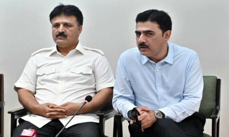 Pakistan Sports Board Director General Yasir Pirzada and Pakistan Hockey Federation Secretary General Rana Mujahid address a press conference in Islamabad on Thursday. – APP Pakistan Sports Board Director General Yasir Pirzada and Pakistan Hockey Federation Secretary General Rana Mujahid address a press conference in Islamabad on Thursday. – APP