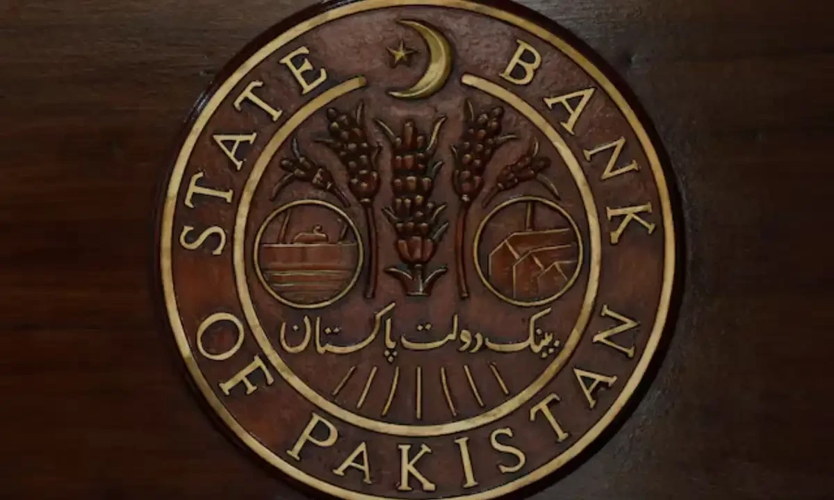 A logo of the State Bank of Pakistan is pictured on a reception desk at the head office in Karachi, Pakistan July 16, 2019. Reuters A logo of the State Bank of Pakistan is pictured on a reception desk at the head office in Karachi, Pakistan July 16, 2019. Reuters