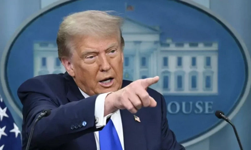 US President Donald Trump holds news conference on Supreme Court decisions. AFP US President Donald Trump holds news conference on Supreme Court decisions. AFP