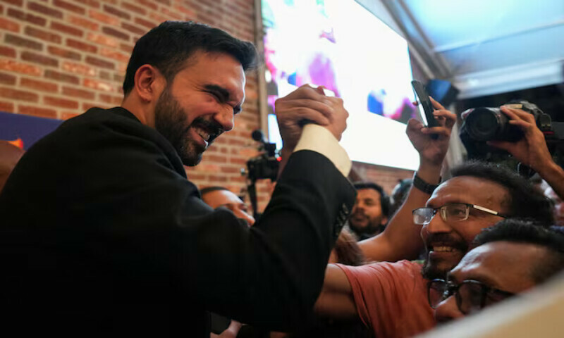 Zohran Mamdani greets a supporter in New York City, US. – Reuters Zohran Mamdani greets a supporter in New York City, US. – Reuters