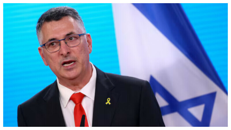 Israeli Foreign Minister Gideon Saar attends a press conference with German Foreign Minister Johann Wadephul (not pictured) in Berlin, Germany, June 5, 2025. REUTERS