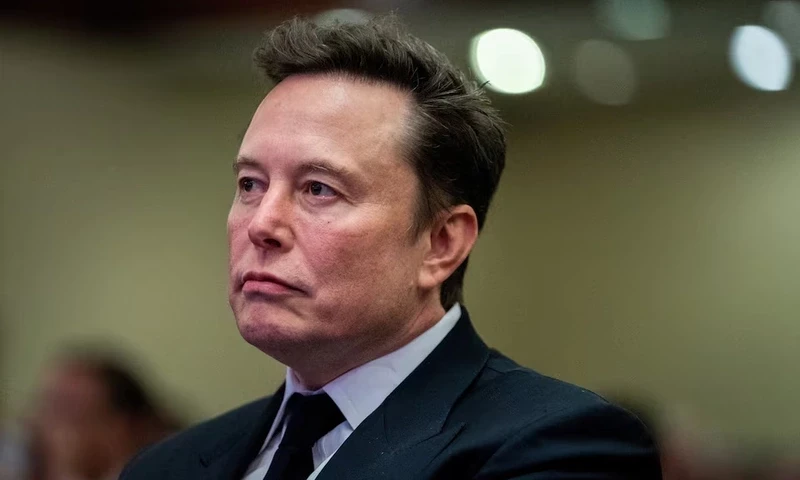 Tesla CEO and X owner Elon Musk listens as US President-elect Donald Trump speaks during a meeting with House Republicans at the Hyatt Regency hotel in Washington, DC, U.S. on November 13, 2024. ALLISON ROBBERT/Pool via REUTERS