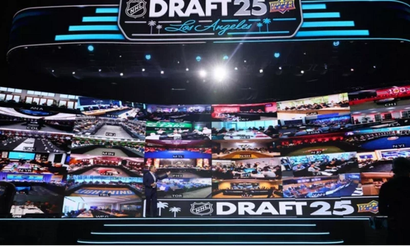 NHL commissioner Gary Bettman speaks before the first round of the 2025 NHL Draft. AFP NHL commissioner Gary Bettman speaks before the first round of the 2025 NHL Draft. AFP