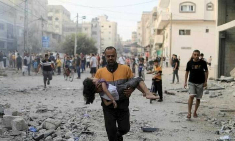 غزہ میں نہتے فلسطینیوں کی نسل کشی جاری، بچوں اور خواتین سمیت 108 افراد شہید