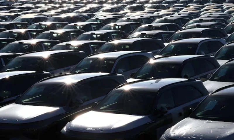 New cars, among them China-built electric vehicles of the company Xpeng, are seen parked in the port of Zeebrugge, Belgium, October 24, 2024. REUTERS New cars, among them China-built electric vehicles of the company Xpeng, are seen parked in the port of Zeebrugge, Belgium, October 24, 2024. REUTERS