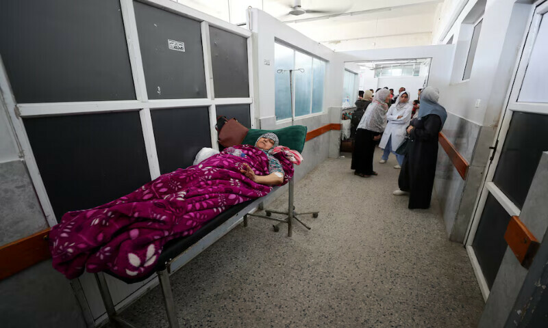 A wounded Palestinian lies at Al Shifa Hospital, which is at risk of shutting down due to the Israeli blockade of fuel, in Gaza City. – Reuters A wounded Palestinian lies at Al Shifa Hospital, which is at risk of shutting down due to the Israeli blockade of fuel, in Gaza City. – Reuters
