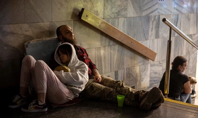 People take shelter in a metro station during a Russian drone and missile attack, amid Russia’s attack on Ukraine, in Kyiv, Ukraine July 21, 2025. REUTERS People take shelter in a metro station during a Russian drone and missile attack, amid Russia’s attack on Ukraine, in Kyiv, Ukraine July 21, 2025. REUTERS