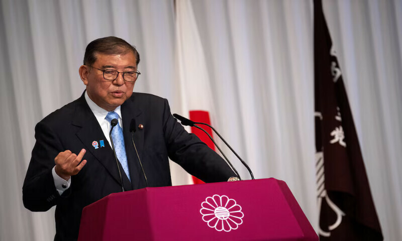 Japan’s Prime Minister Shigeru Ishiba attends a press conference at the headquarters of the Liberal Democratic Party (LDP) in Tokyo on Monday. – Reuters Japan’s Prime Minister Shigeru Ishiba attends a press conference at the headquarters of the Liberal Democratic Party (LDP) in Tokyo on Monday. – Reuters