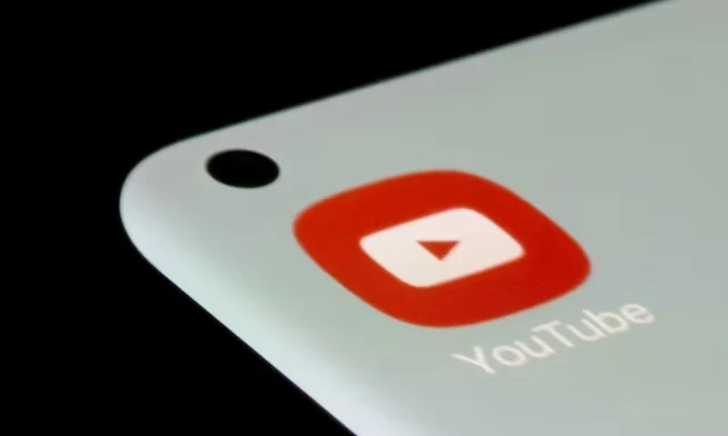 YouTube app is seen on a smartphone in this illustration taken, July 13, 2021. REUTERS