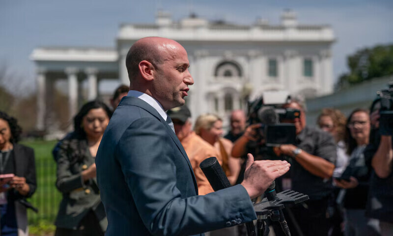 US White House Deputy Chief of Staff Stephen Miller speaks to reporters at the White House in Washington, DC. – Reuters file US White House Deputy Chief of Staff Stephen Miller speaks to reporters at the White House in Washington, DC. – Reuters file