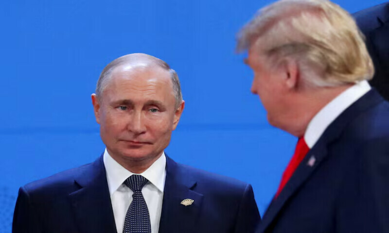 US President Donald Trump and Russia’s President Vladimir Putin are seen during the G20 leaders summit in Buenos Aires, Argentina. – Reuters file US President Donald Trump and Russia’s President Vladimir Putin are seen during the G20 leaders summit in Buenos Aires, Argentina. – Reuters file