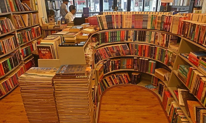 A shopkeeper waits for customers at a bookshop in Srinagar on August 7, 2025. Photo: AFP File A shopkeeper waits for customers at a bookshop in Srinagar on August 7, 2025. Photo: AFP File