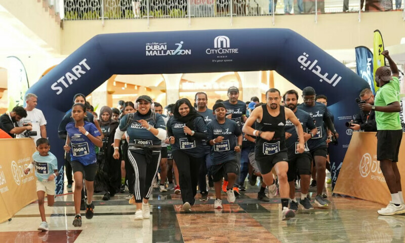 People participate in a race during the Dubai Mallathon in City Centre Mirdif Mall, in Dubai, United Arab Emirates, August 9, 2025. REUTERS People participate in a race during the Dubai Mallathon in City Centre Mirdif Mall, in Dubai, United Arab Emirates, August 9, 2025. REUTERS