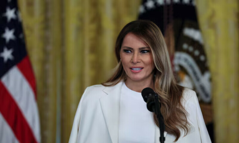 US first lady Melania Trump speaks at the White House in Washington, DC. – Reuters file US first lady Melania Trump speaks at the White House in Washington, DC. – Reuters file