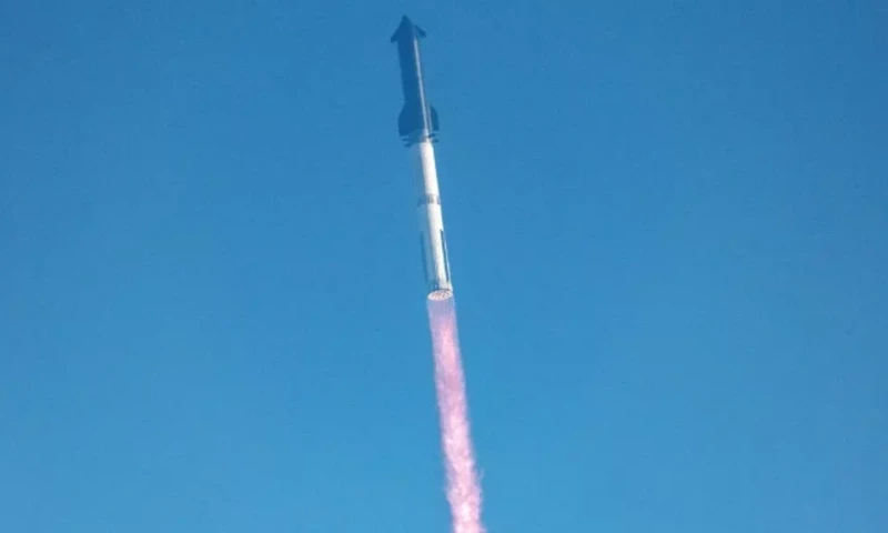 The Starship rocket pictured before exploding during a test flight in late May, 2025: Photo via AFP The Starship rocket pictured before exploding during a test flight in late May, 2025: Photo via AFP
