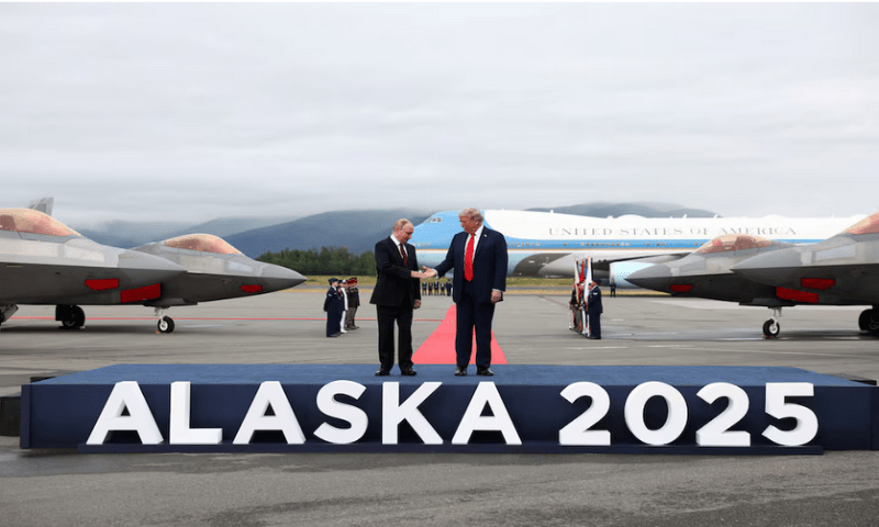 US President Donald Trump shakes hands with Russian President Vladimir Putin as they meet to negotiate an end to the war in Ukraine, at Joint Base Elmendorf-Richardson in Anchorage, Alaska, on August 15, 2025. Reuters US President Donald Trump shakes hands with Russian President Vladimir Putin as they meet to negotiate an end to the war in Ukraine, at Joint Base Elmendorf-Richardson in Anchorage, Alaska, on August 15, 2025. Reuters