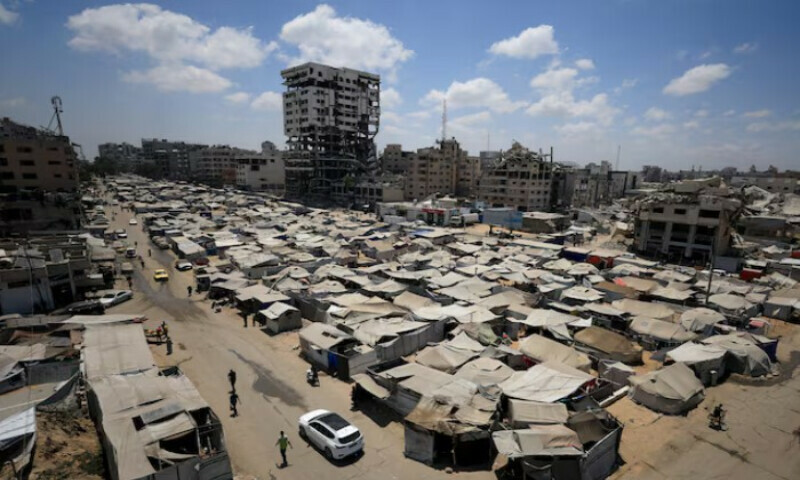 Palestinians, displaced by the Israeli offensive, shelter in a tent camp as the Israeli military prepares to relocate residents to southern Gaza, in Gaza City August 17, 2025. REUTERS Palestinians, displaced by the Israeli offensive, shelter in a tent camp as the Israeli military prepares to relocate residents to southern Gaza, in Gaza City August 17, 2025. REUTERS