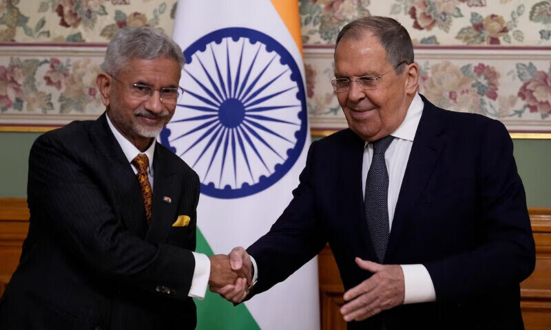 Russia’s Foreign Minister Sergei Lavrov shakes hands with India’s Foreign Minister Subrahmanyam Jaishankar during a joint press conference following their talks at Zinaida Morozova’s Mansion in Moscow, Russia August 21, 2025. Alexander Zemlianichenko/Pool via REUTERS Russia’s Foreign Minister Sergei Lavrov shakes hands with India’s Foreign Minister Subrahmanyam Jaishankar during a joint press conference following their talks at Zinaida Morozova’s Mansion in Moscow, Russia August 21, 2025. Alexander Zemlianichenko/Pool via REUTERS