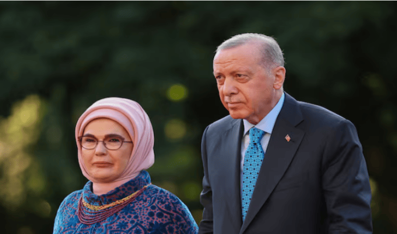 Turkish President Recep Tayyip Erdogan and his wife Emine Erdogan. Reuters file Turkish President Recep Tayyip Erdogan and his wife Emine Erdogan. Reuters file