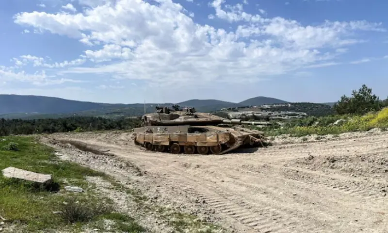 An Israeli tank is positioned on the Israeli side of the Israel-Lebanon border, March 18, 2025 REUTERS An Israeli tank is positioned on the Israeli side of the Israel-Lebanon border, March 18, 2025 REUTERS