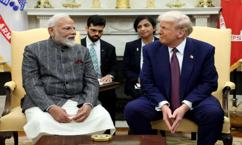 US President Donald Trump and Indian Prime Minister Narendra Modi. Reuters file US President Donald Trump and Indian Prime Minister Narendra Modi. Reuters file