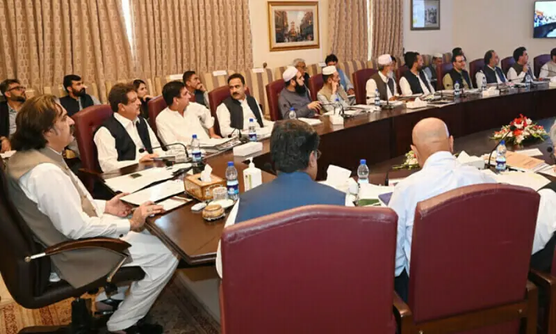 KP Chief Minister Ali Amin Gandapur chairs the cabinet meeting. File photo KP Chief Minister Ali Amin Gandapur chairs the cabinet meeting. File photo