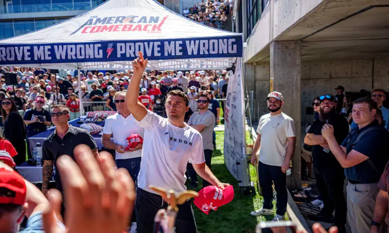 US right-wing activist and commentator Charlie Kirk throws hats to the crowd shortly before he was shot at a Utah Valley University speaking event in Orem, Utah. – Reuters US right-wing activist and commentator Charlie Kirk throws hats to the crowd shortly before he was shot at a Utah Valley University speaking event in Orem, Utah. – Reuters
