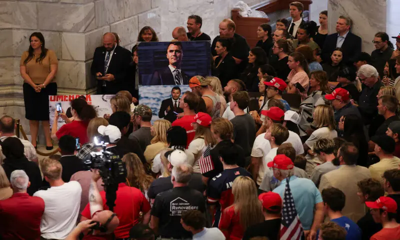 People attend a vigil for US right-wing activist, commentator, Charlie Kirk, an ally of US President Donald Trump, in Salt Lake City, Utah, US. – Reuters People attend a vigil for US right-wing activist, commentator, Charlie Kirk, an ally of US President Donald Trump, in Salt Lake City, Utah, US. – Reuters