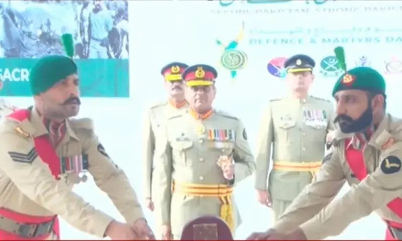 Field Marshal Asim Munir and services cheif paid homage to Major Aziz Bhatti Shaheed. File photo Field Marshal Asim Munir and services cheif paid homage to Major Aziz Bhatti Shaheed. File photo