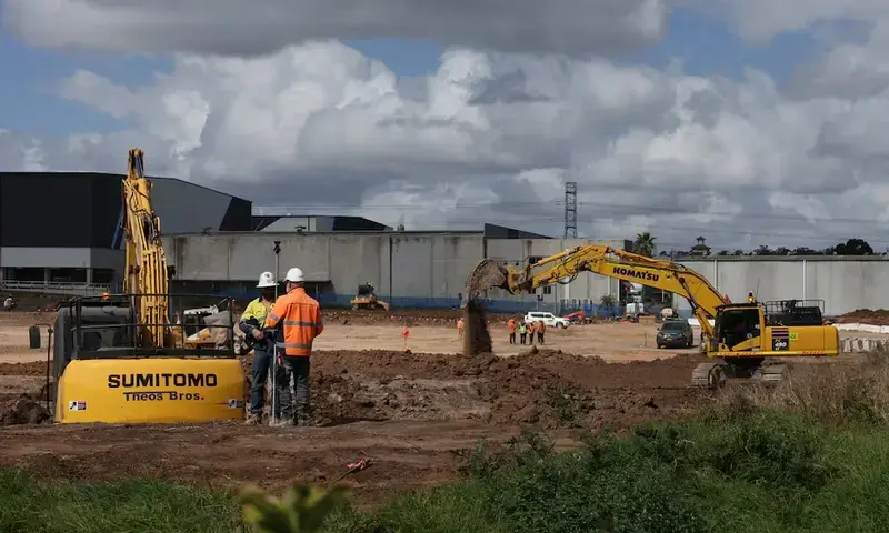 People work at a site of a new Amazon data centre that is under construction in western Sydney, Australia, September 5. REUTERS People work at a site of a new Amazon data centre that is under construction in western Sydney, Australia, September 5. REUTERS