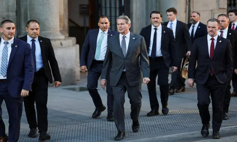 US Treasury Secretary Scott Bessent walks on the day of US-China talks on trade, economic and national security issues in Madrid, Spain, on Monday. – Reuters US Treasury Secretary Scott Bessent walks on the day of US-China talks on trade, economic and national security issues in Madrid, Spain, on Monday. – Reuters