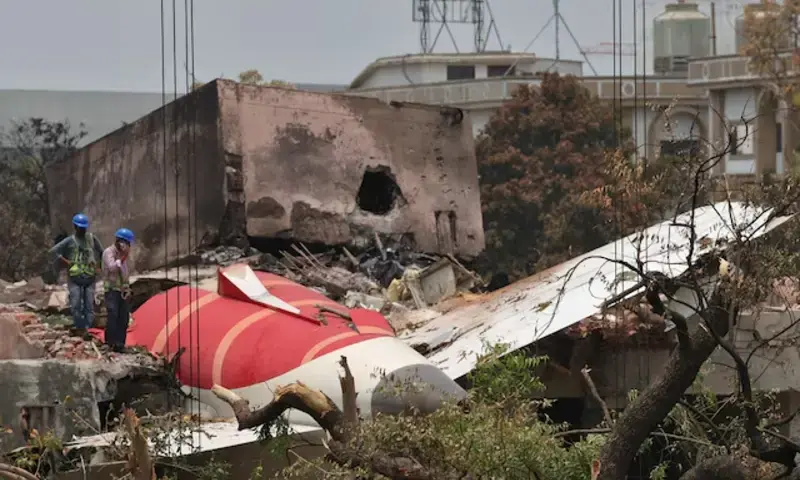 Members of Indian Army’s engineering arm prepare to remove the wreckage of an Air India aircraft, bound for London’s Gatwick Airport, which crashed during take-off from an airport in Ahmedabad, India June 14, 2025. REUTERS Members of Indian Army’s engineering arm prepare to remove the wreckage of an Air India aircraft, bound for London’s Gatwick Airport, which crashed during take-off from an airport in Ahmedabad, India June 14, 2025. REUTERS