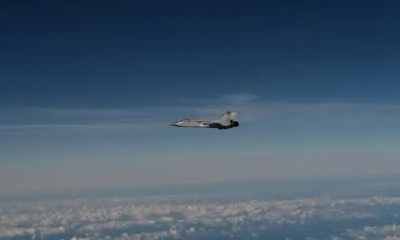 A still photo published by Swedish armed forces that it says shows a Russian mig-31 fighter jet that took part in the violation of Estonian airspace. Swedens military says the image was taken over the Baltic sea after the Russian aircraft left Estonian airspace, still photo released on September 19. Photo via Reuters A still photo published by Swedish armed forces that it says shows a Russian mig-31 fighter jet that took part in the violation of Estonian airspace. Swedens military says the image was taken over the Baltic sea after the Russian aircraft left Estonian airspace, still photo released on September 19. Photo via Reuters
