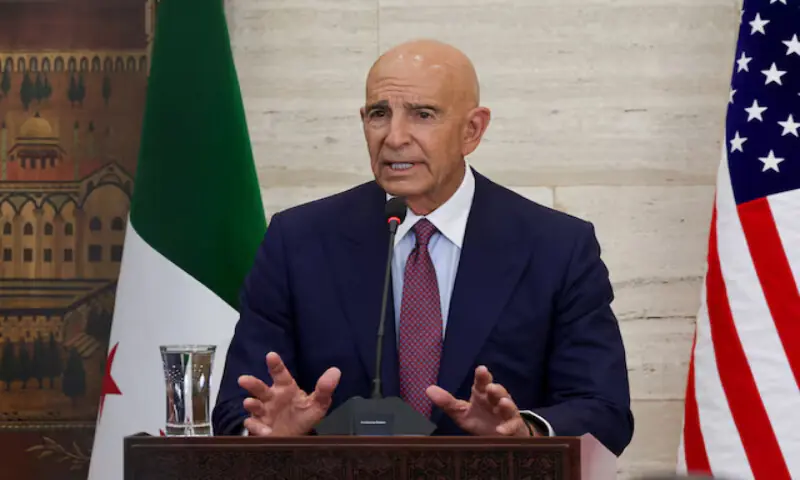 US special envoy for Syria Tom Barrack. – Reuters US special envoy for Syria Tom Barrack. – Reuters