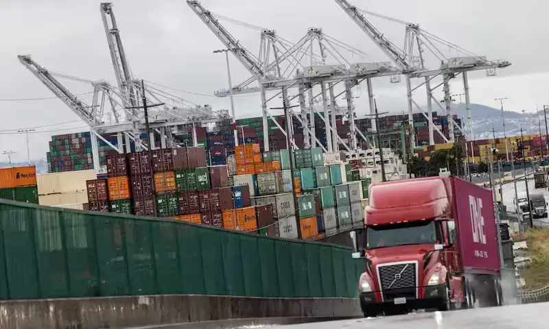 Shipping containers are seen at the port of Oakland in Oakland, California, U.S., May 12. REUTERS