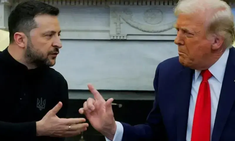 US President Donald Trump meets with Ukrainian President Volodymyr Zelenskiy at the White House in Washington, DC, US, February 28, 2025. — Reuters US President Donald Trump meets with Ukrainian President Volodymyr Zelenskiy at the White House in Washington, DC, US, February 28, 2025. — Reuters