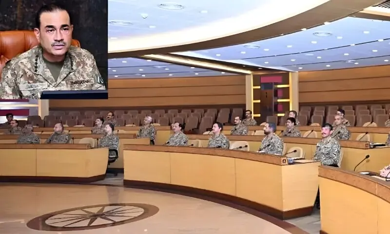 بھارت کی کسی بھی جارحیت کا فوری اور فیصلہ کن جواب دیں گے: کور کمانڈرز کانفرنس