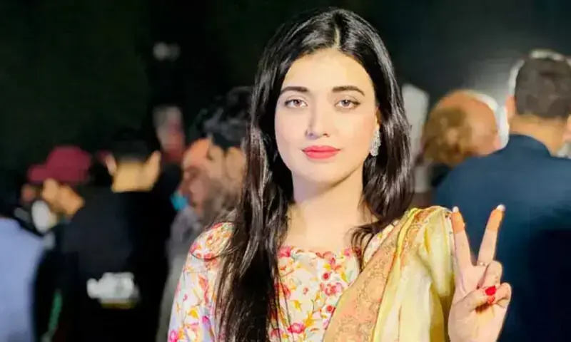 PTI activist Falak Javed. Screengrab/social media PTI activist Falak Javed. Screengrab/social media