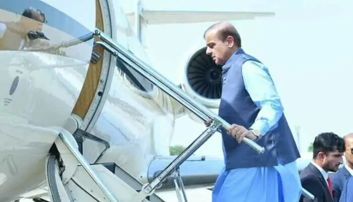 PM Shehbaz leaves for Egypt to attend Gaza Peace Summit PM Shehbaz leaves for Egypt to attend Gaza Peace Summit