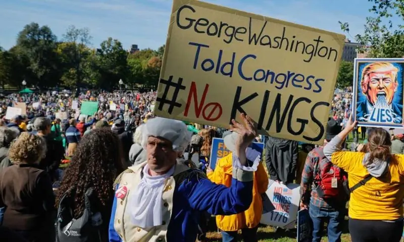 ’نو کنگز‘ تحریک، امریکا میں صدر ٹرمپ کے خلاف بڑے پیمانے پر مظاہرے